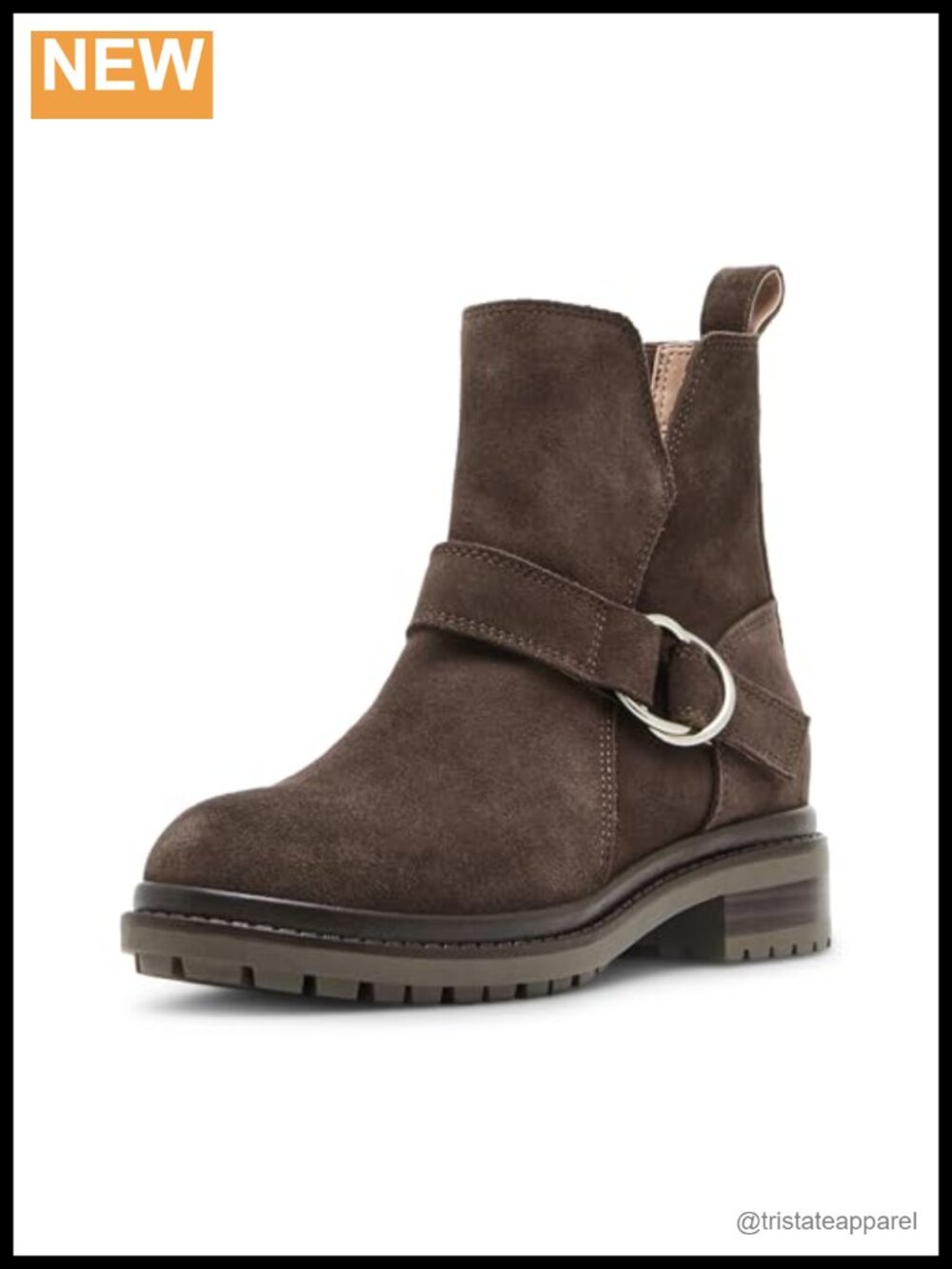 Waterproof Suede Ankle Booties with Pull-On Style
